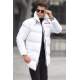 White Basic Puffer Jacket 5776 - Beyaz