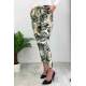 Mad Girls White Patterned Tie Waist Pant MG213 - Beyaz