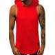 Madmext Red T-shirt with Hood for Men 2893 - Kırmızı