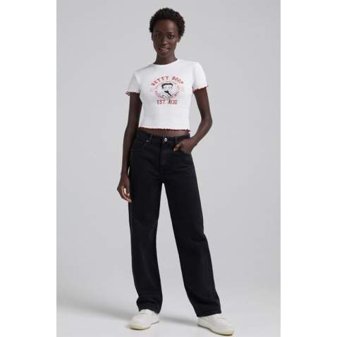 Mad Girls Black Palazzo Jeans MG1330 - Siyah