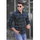 Madmext Men Plaid Green Shirt 4687 - Yeşil