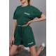 Mad Girls Green Shorts Outfit MG1410 - Yeşil