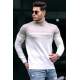 Madmext Men Dual Tone Turtleneck Beige Jumper 4675 - Bej