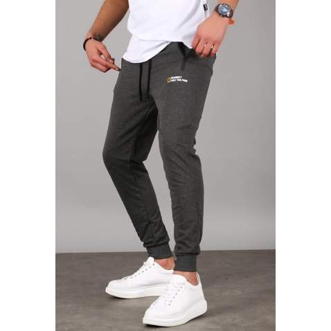 Madmext Men Plain Anthracite Sweatpants 5436 - Antrasit