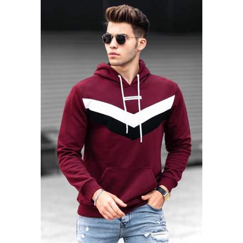 Madmext Claret Red Hooded Men 4724 - Bordo