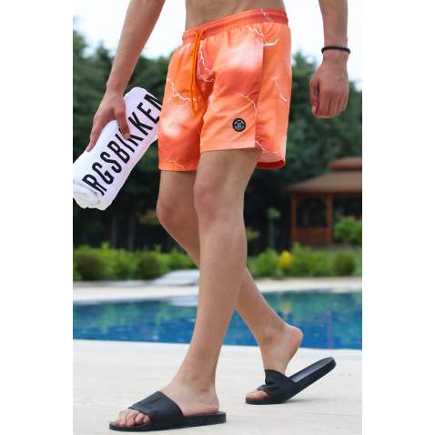 Madmext Men Orange Swim Shorts 5093 - Turuncu