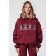 Mad Girls Embroided Maroon Sweatshirt Hoodie MG812 - Bordo