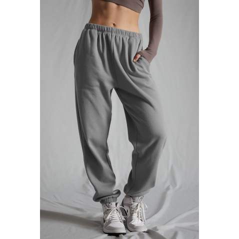 Women Dye Gray Oversize Sweatpants MG1235 - Boyalı gri