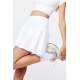 Women White Pleated Basic Mini Tennis Skirt - Beyaz