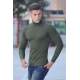 Madmext Khaki Turtleneck Jumper 4352 - Haki