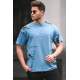 Men Blue Over Fit T-Shirt 5207 - Mavi