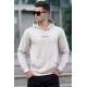 Madmext Men Printed Beige Sweatshirt 5306 - Bej