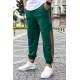 Madmext Men Oversize Short Cuffed Green Sweatpants 4833 - Yeşil