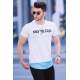 Madmext White Printed T-shirt for Men 4597 - Beyaz