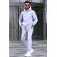 Marl Gray Hoodie Basic Tracksuit 5905 - Grimelanj