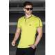 Madmext Men Chartreuse Polo T-shirt 9281 - Elma yeşili