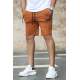 Madmext Taba Zipper Detailed Shorts 4226 - Taba