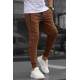 Men Brown Basic Jogger Trousers - Kahverengi