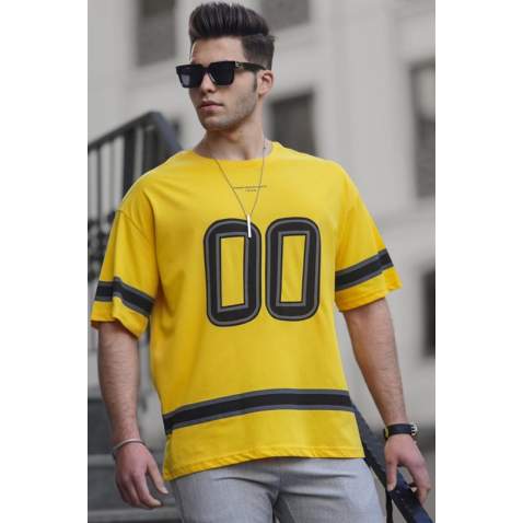 Madmext Men Yellow T-shirt 4974 - Sarı