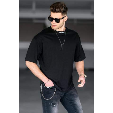 Madmext Men Black T-shirt 4966 - Siyah