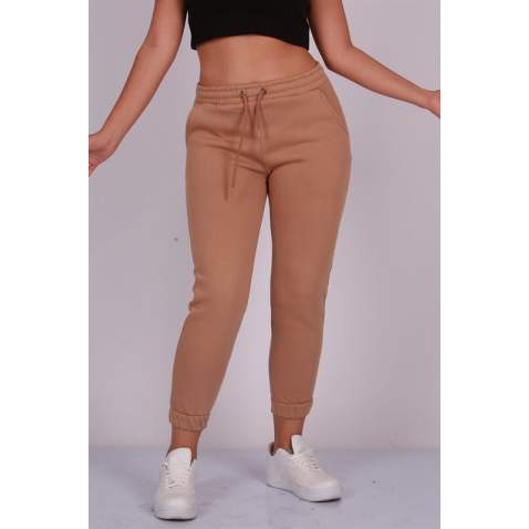 Mad Girls Beige Sweatpants MG051 - Bej