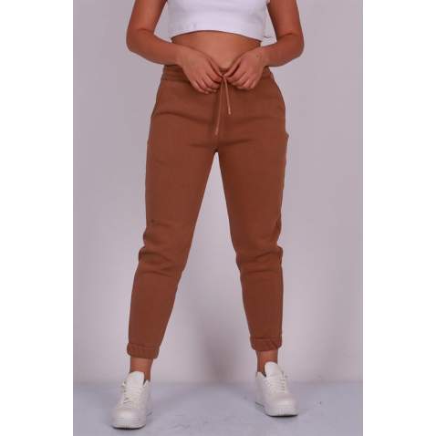 Mad Girls Camel Sweatpants MG051 - Camel