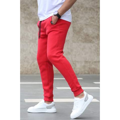 Madmext Men Red Plain Sweatpants 4210 - Kırmızı