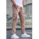 Beige Jogger Trousers with Cargo Pockets 5791 - Bej