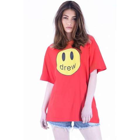 Mad Girls Printed Red T-shirt MG1035 - Kırmızı