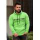 Madmext Green Zipper Detailed Hoodie 4159 - Yeşil