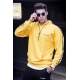 Madmext Yellow Basic Men's Hoodie 4721 - Sarı