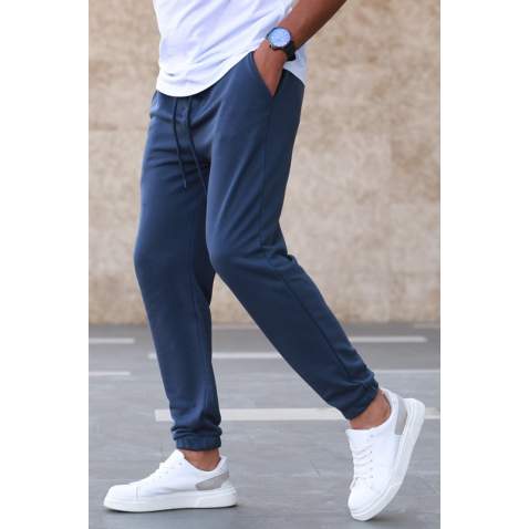 Madmext Men Plain Navy Blue Sweatpants 5424 - Lacivert