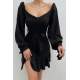 Mad Girls Black Dress MG1437 - Siyah