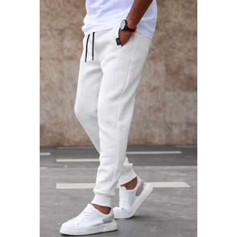 Madmext Men Basic White Sweatpants 4210 - Beyaz