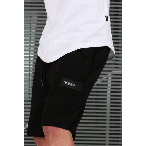 Men Black Capri Shorts - Siyah