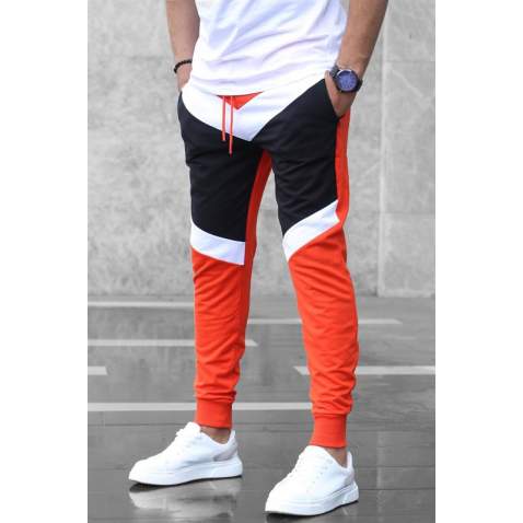 Mens Sweatpants In Color Design Orange Color 2927 - Turuncu