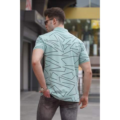 Madmext Men Mint Green Polo T-Shirt 5817 - Mint yeşili