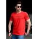 Madmext Red Printed T-shirt for Men 4496 - Kırmızı