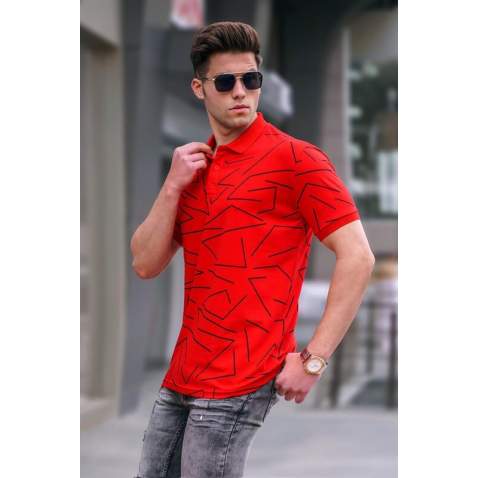 Madmext Men Red Polo T-Shirt 5817 - Kırmızı