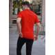 Madmext Red Basic Polo Shirt for Men 4550 - Kırmızı