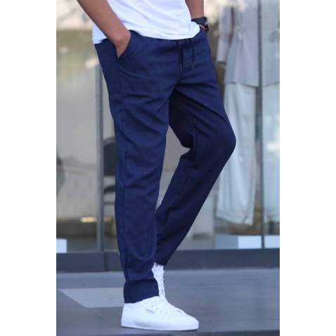 Lacivert Regular Fit Basic Jogger Pantolon 5481 - Lacivert