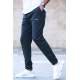 Madmext Men Plaid Black Sweatpants 5426 - Siyah