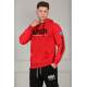 Madmext Men Printed Red Hoodie 4385