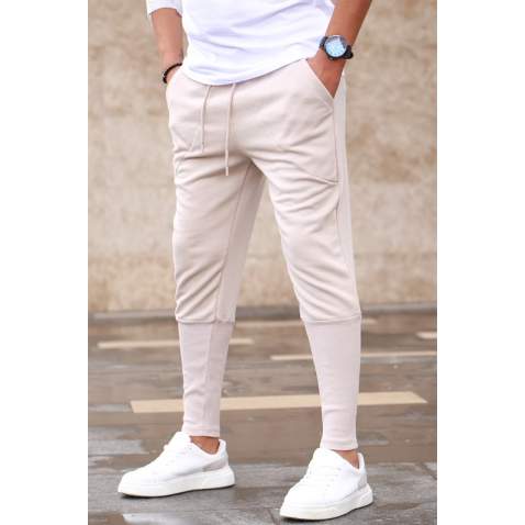 Madmext Beige Sweatpants For Men 5432 - Bej