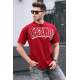 Madmext Men Printed Maroon T-Shirt 5393 - Bordo