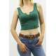 Mad Girls Green Crop Top MG362 - Yeşil