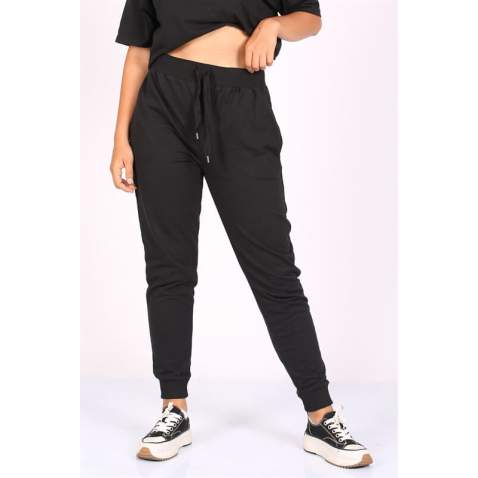 Mad Girls Black Sweatpants MG1201 - Siyah