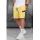 Men Yellow Capri Shorts - Sarı