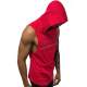 Sleeveless T-Shirt In Hooded Red 2992 - Kırmızı