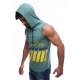 Madmext Men Mint Green Tank Top Hoodie 2858 - Mint yeşili